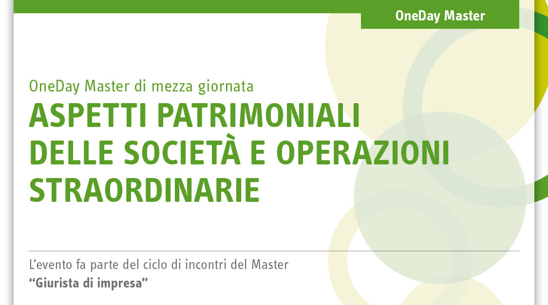 Immagine Aspetti patrimoniali delle società e operazioni straordinarie | Euroconference